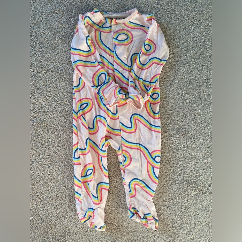 magnetic me - pink taffy modal footie - size 0-3 months